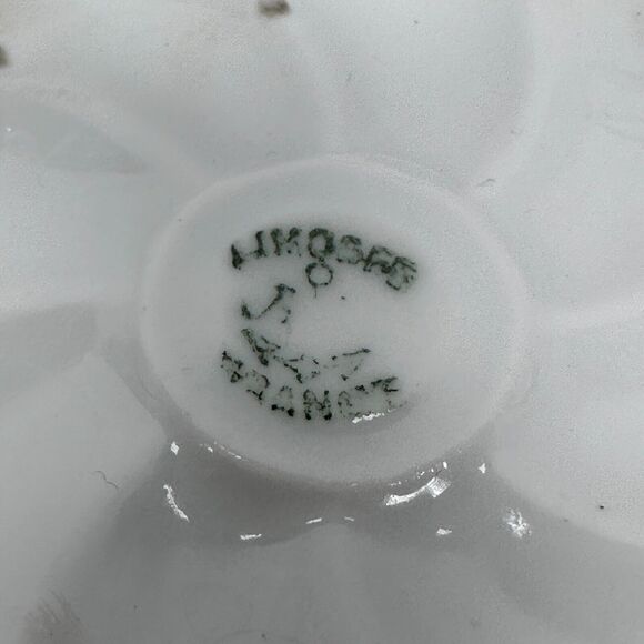 Vintage Limoges France Trinket Dish 4.5" White Floral Porcelain Hand Painted - Picture 8 of 10